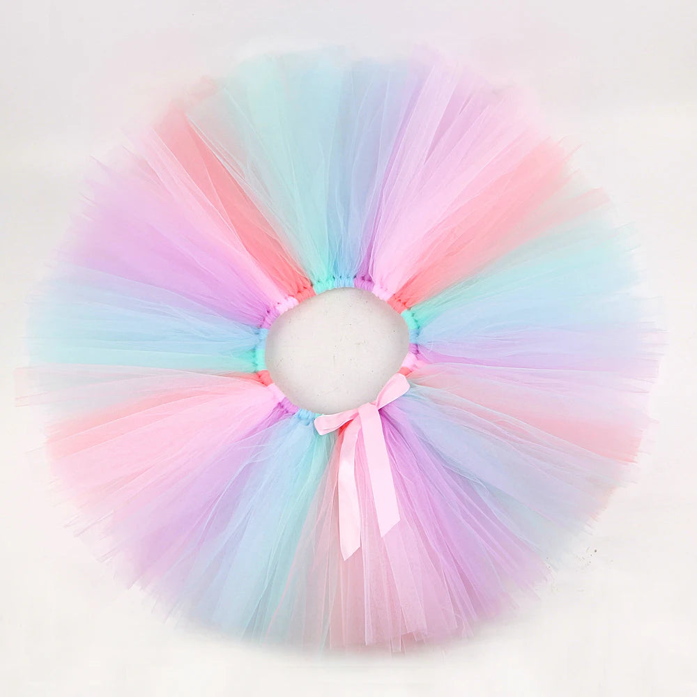 Unicorn Tutu Skirt Outfit for Kids – Girls' Rainbow Dress-Up Costume | Princess Ballet Skirt