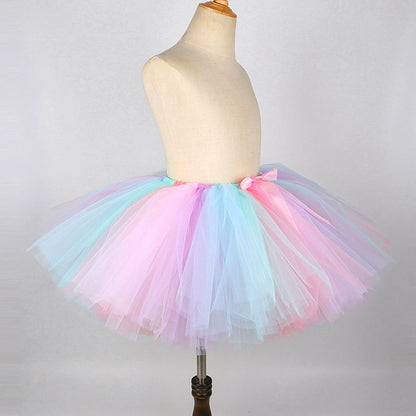 Unicorn Tutu Skirt Outfit for Kids – Girls' Rainbow Dress-Up Costume | Princess Ballet Skirt