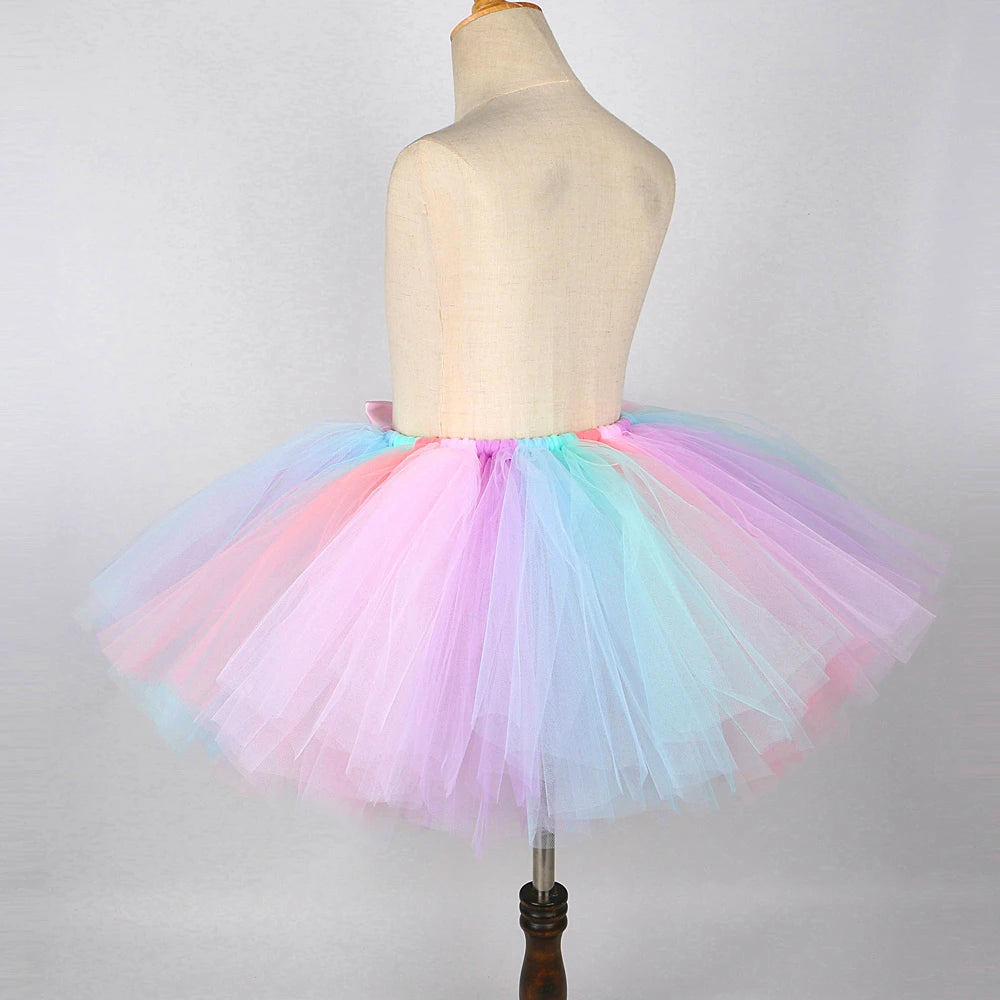 Unicorn Tutu Skirt Outfit for Kids – Girls' Rainbow Dress-Up Costume | Princess Ballet Skirt