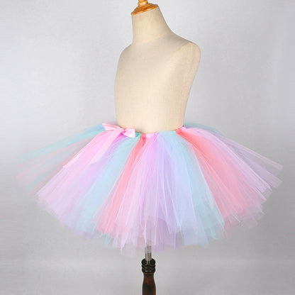 Unicorn Tutu Skirt Outfit for Kids – Girls' Rainbow Dress-Up Costume | Princess Ballet Skirt